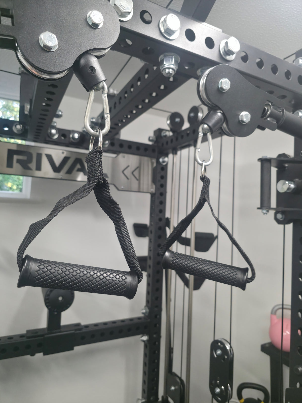 Rubber D-Handle Cable Attachments (Pair)