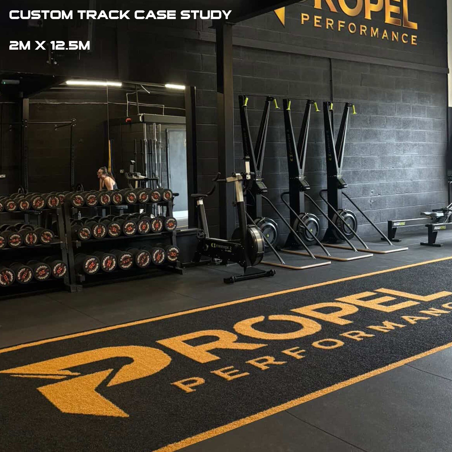 Rival Sprint & Sled Astro Tracks with Full Markings (1m x 10m)