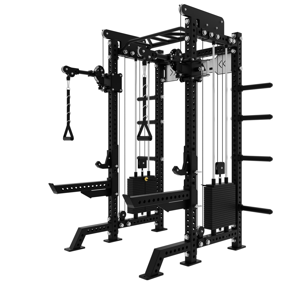 Dcb Rack Rival S-3 Series Half Power Rack With Dual 105KG Weight Stack Cable Sy ...