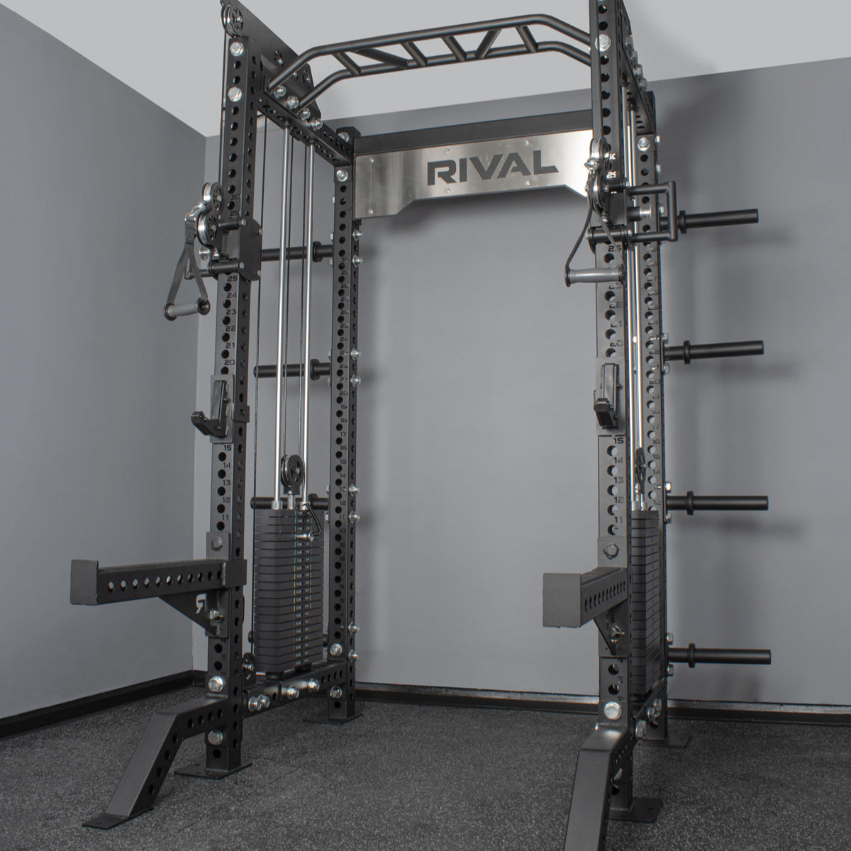 Rival S-2 Series Half Power Rack With Dual Adjustable Pulley (75x75mm)
