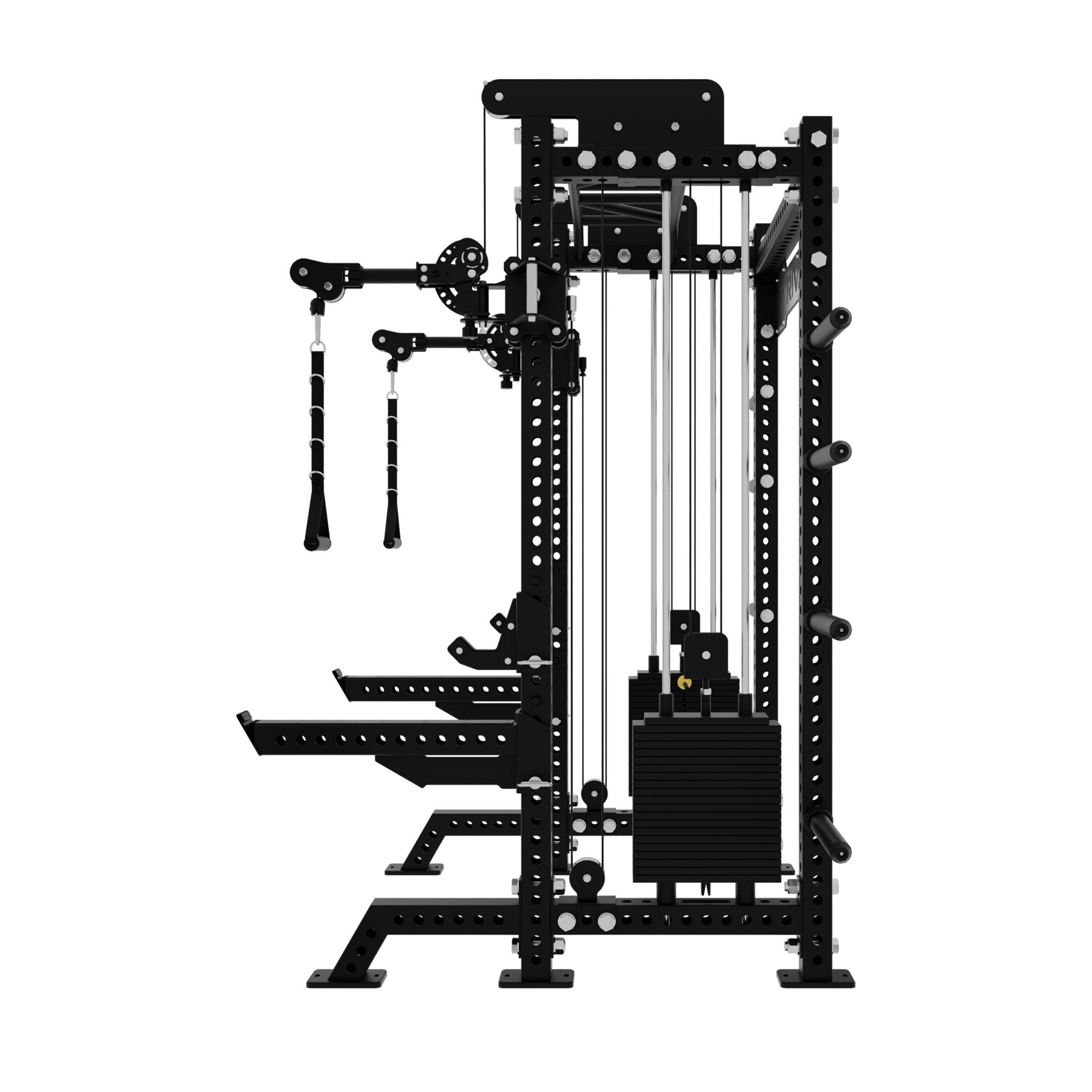 S-3 Series Half Power Rack With Dual 105KG Weight Stack Cable System (75x75mm)