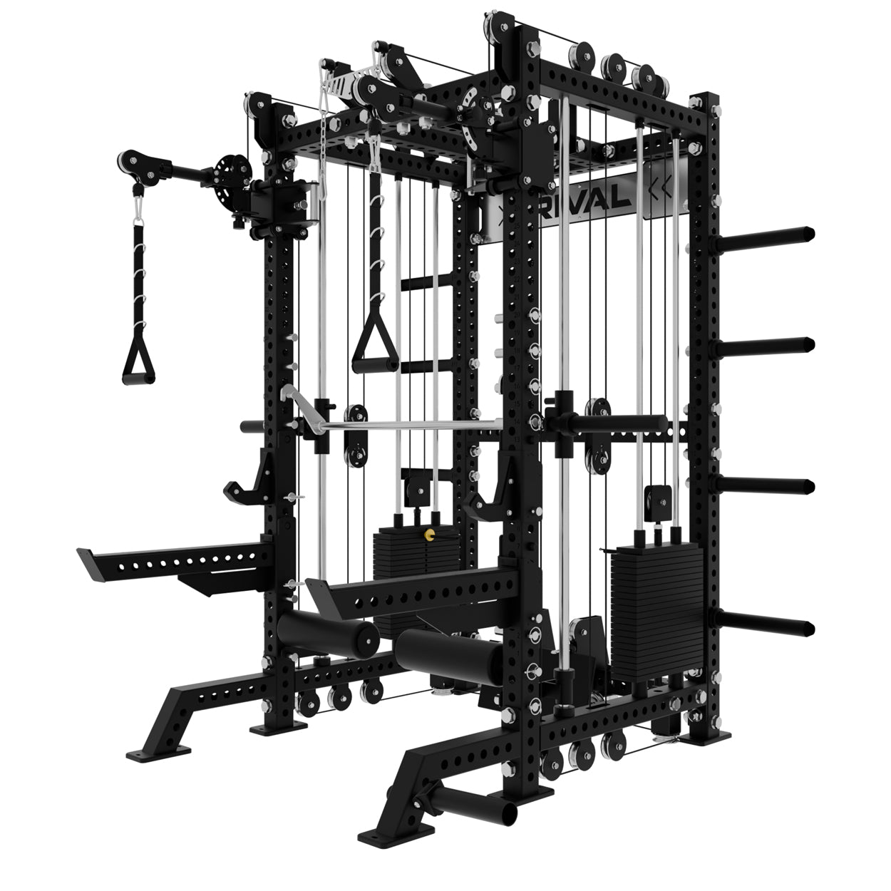 S-3 Series Power Rack With Dual Action Pulley and High and Low Cable System (75x75mm)