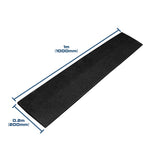 Black SBR Interlocking Rubber Gym Floor Tiles with Connectors (1m x 1m) (20mm)