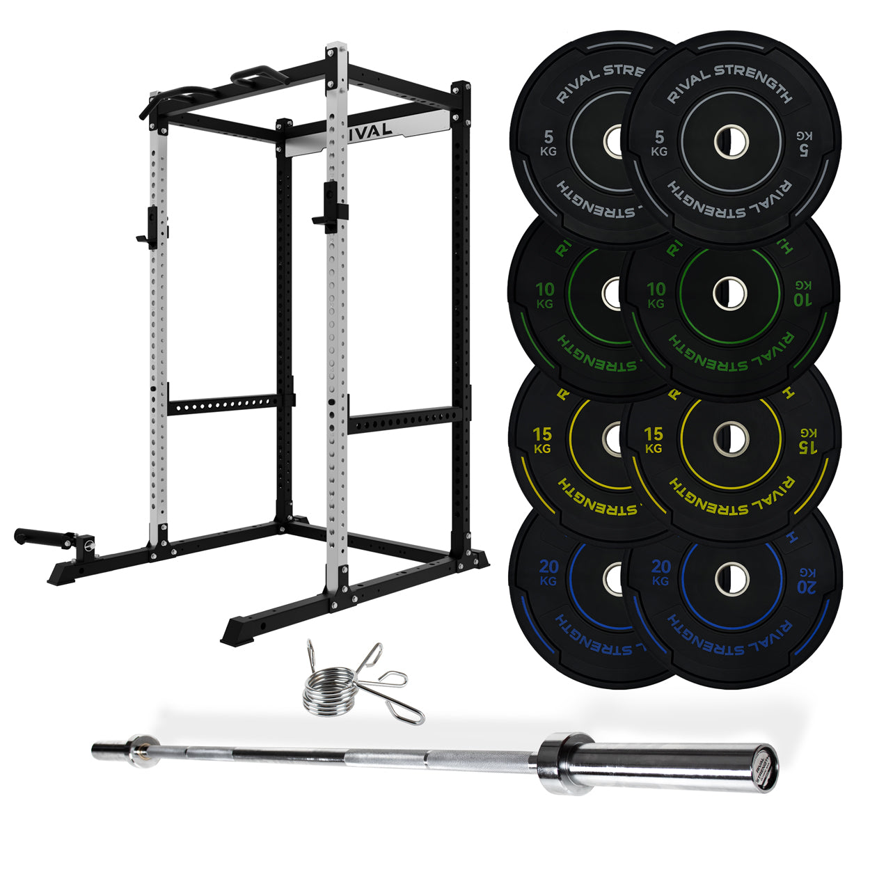 J-3 Series Power Rack with Weight Plate, Barbell and Bench Set