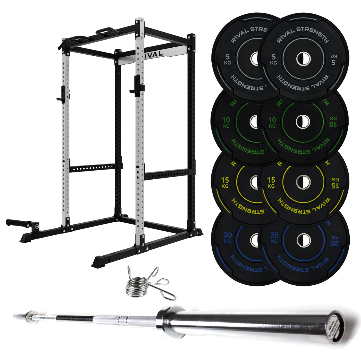 J-3 Series Power Rack with Weight Plate, Barbell and Bench Set