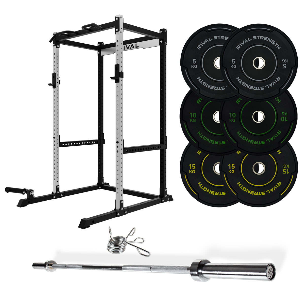 J-3 Series Power Rack with Weight Plate, Barbell and Bench Set