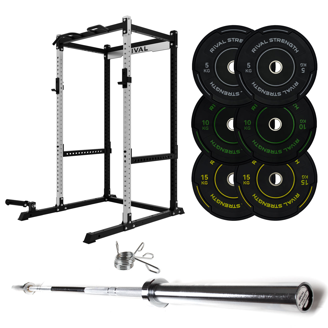 J-3 Series Power Rack with Weight Plate, Barbell and Bench Set