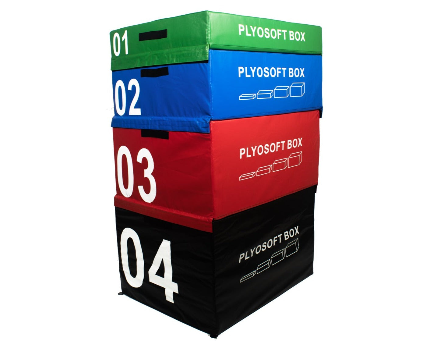 Rival Stackable Soft Plyo Jump Box Set