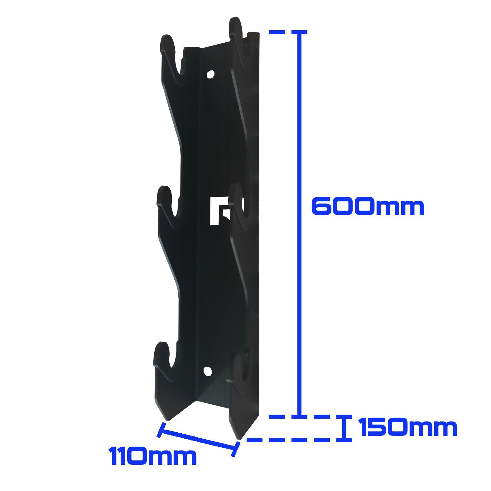 Rival Wall-Mounted Vertical Triple Dumbbell Storage Hangers