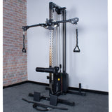 Rival Wall Mounted or Freestanding Adjustable Free Arm Functional Trainer Pulley System - 105KG Weight Stack