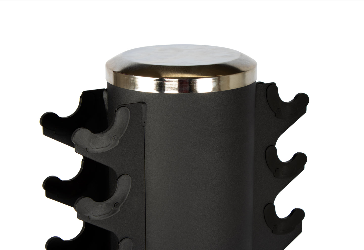 Rival 1-10KG Hex Dumbbell Set with Double-Sided Vertical Storage Rack