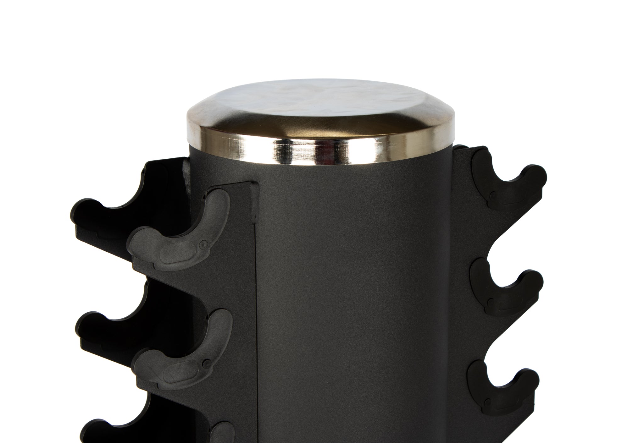 Rival 1-10KG Hex Dumbbell Set with Double-Sided Vertical Storage Rack