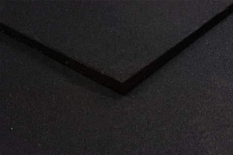 Black Rubber SBR Gym Floor Tiles (1m x 1m) (20/30mm)