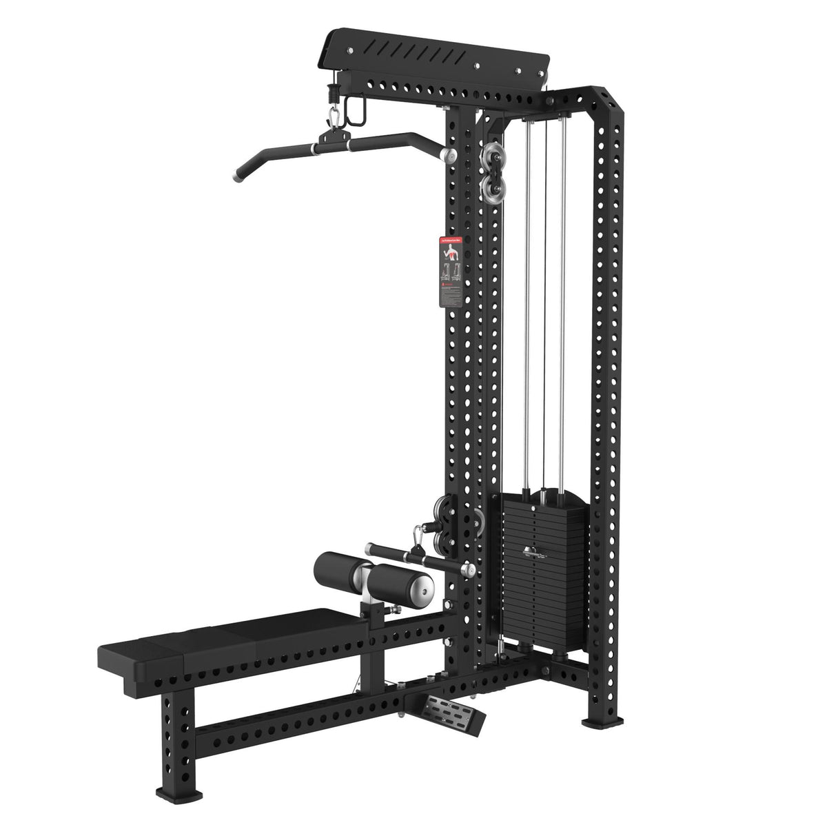 Row Machine Weight Stack Rival S-Series Lat Pulldown & Seated Row Machine - 120KG Weight Stack ...
