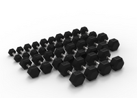 Rival Hex Dumbbell Sets With Optional Storage Rack