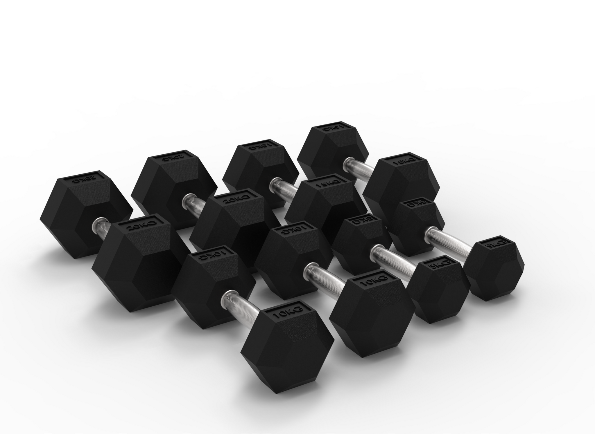 Rival Hex Dumbbell Sets With Vertical Storage Rack Rival Strength