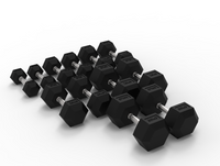 Rival Hex Dumbbell Sets With Optional Storage Rack
