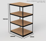 4 Level Rival Strength Shelving - 1980mm High