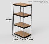 4 Level Rival Strength Shelving - 1980mm High