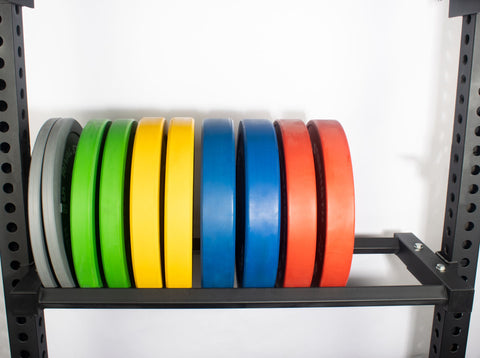Weight Rack Shelf S-Series Rack Mounted Bumper Weight Plate Storage Shelves (75mm ...